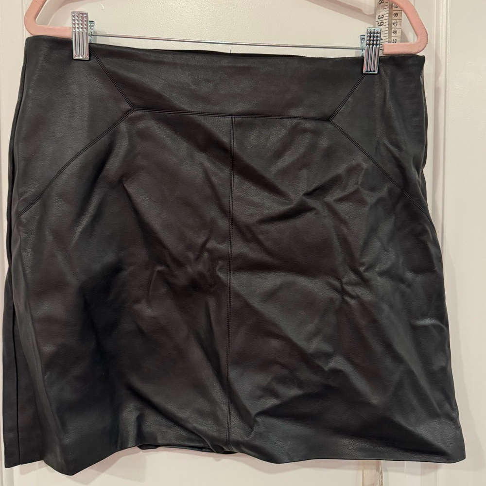RW&CO. Black pleather Mini Skirt size 14